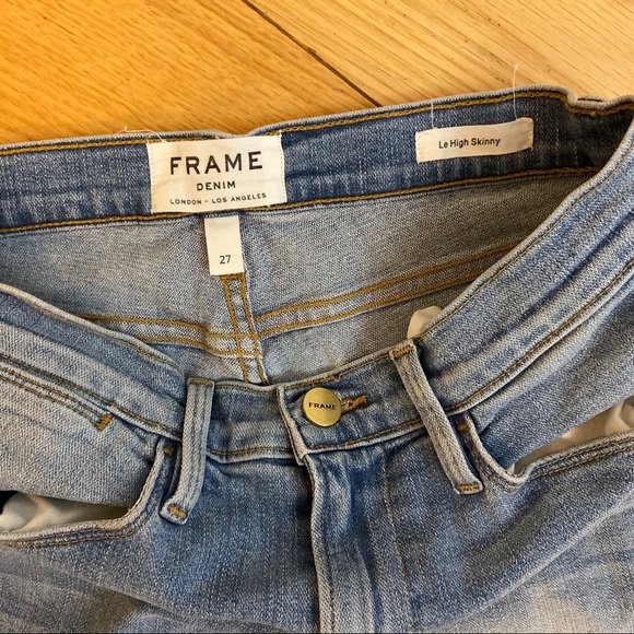 Host Pick * Frame Denim Le high skinny zip size 27 - Picture 7 of 7